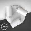 LED Ceiling Light - B.k.licht - 3 Lights - Round - Swiveling - Gu10 - Matte White