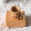 Custom Logo Wooden Music Box 18-Note Mechanical Wind-Up Rotating Carousel Ballerina Gift OEM