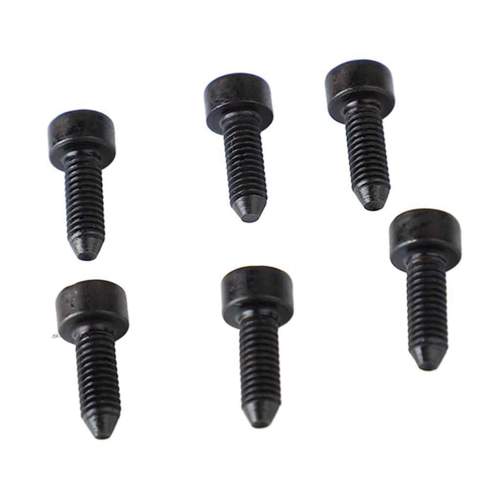 6PCS Guitar Hex Head Screws Double Tremolo Bridge Saddle String Locking Screw with Taper Tip