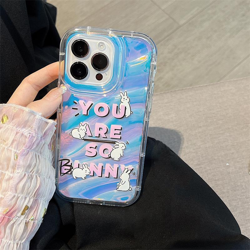 Handyhüllen für iPhone 11 13 XR 15 Pro Max 12 14 Pro Max Hülle iPhone 16 7 Plus 8 Plus XS Max 6 15 Plus Laserwellenmuster Anti-Drop Wasserdicht