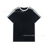 25SS American Trendy Brand Summer New Small Label Letter Embroidery Simple Loose and Versatile Men and Women Couples with the Same Short Sleeves