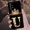 Letter M L E T K J I U Funda For Samsung Galaxy A56 A55 A36 A26 A16 A54 A52 A72 A35 A34 A25 A21S A14 A06 Case Soft Phone Cover