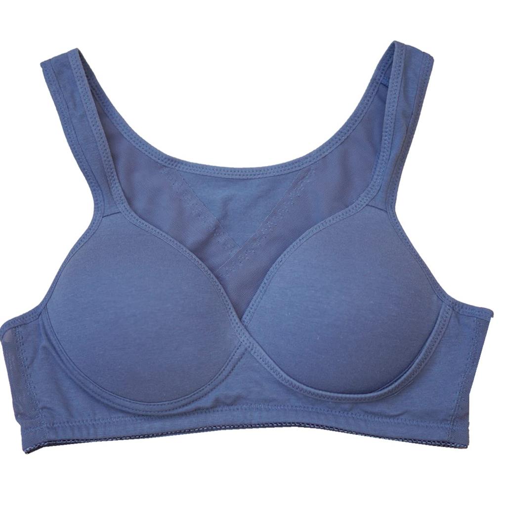 Weak Wireless Full No Kimono Size M [Model Look] 100% Cotton, Cache-Coeur Bra, Non-Swaying, Low-Squeak, Bra, Cup, Wires, Stress-Free, Women's