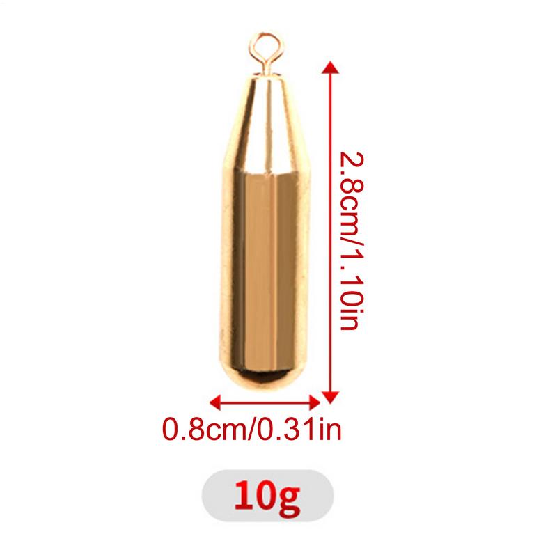 Sinkers For Fishing Lines Copper Drop Shot Weights Water Drop Sinkers Practical Saltwater Fishing Sinkers Fishing Supplies Tool