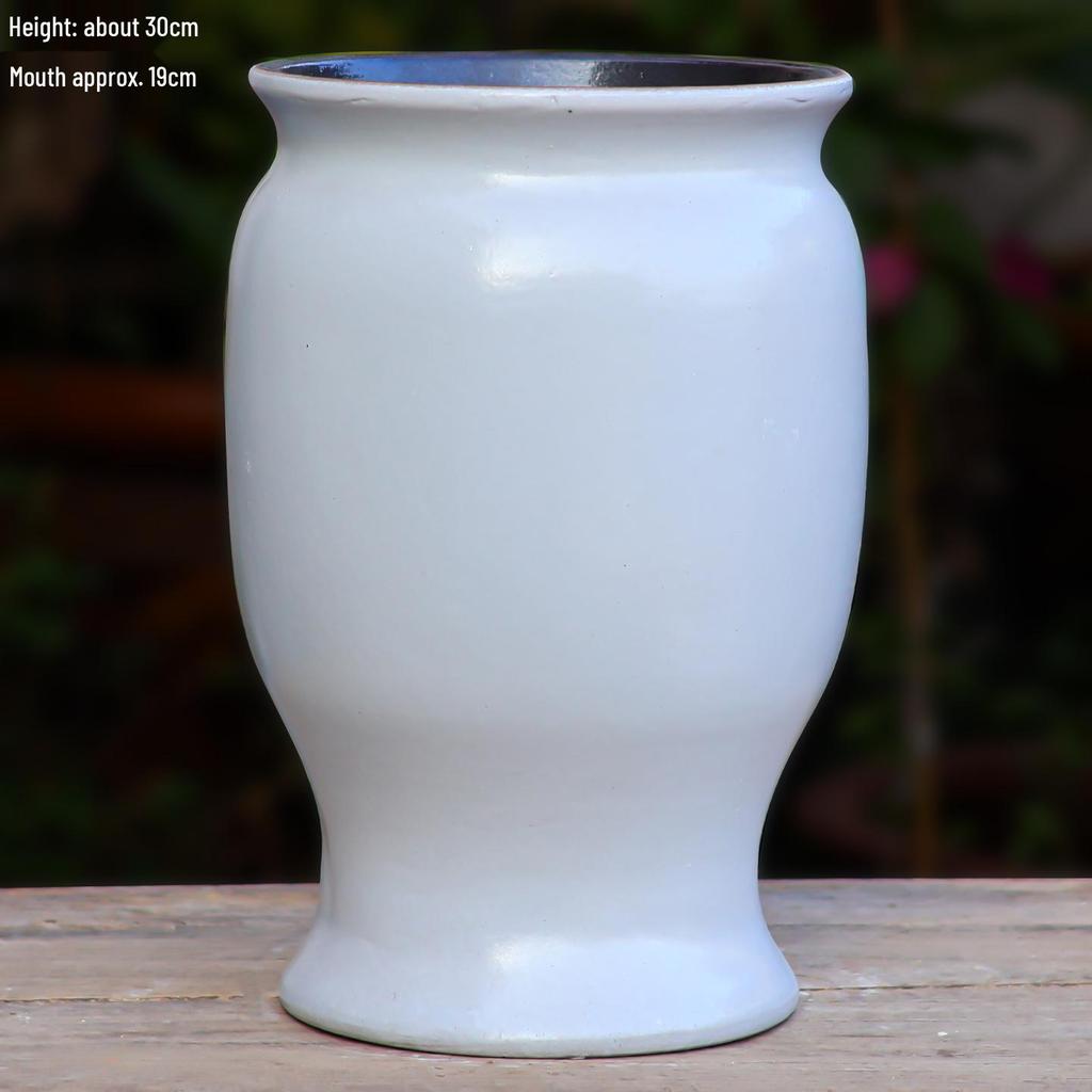 Handmade Terracotta Succulent Pot, Large Square with Gloss Glaze and Breathable Design.