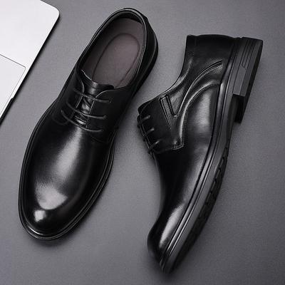 2025 Herbst neues Kleid Herren Freizeitschuhe aus Leder Herrenleder Trend Jugend kleine Lederschuhe Britischer Stil Herrenschuhe