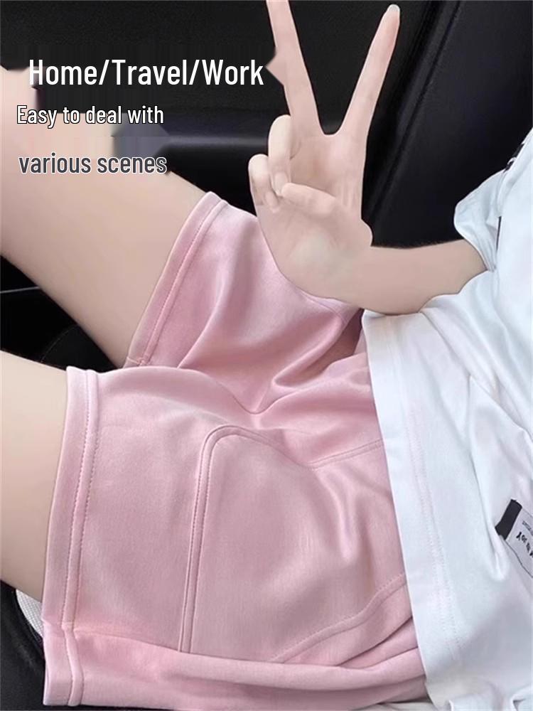 Casual Summer Maternity Wide-Leg Shorts with Non-Constricting Waist for Petite Women