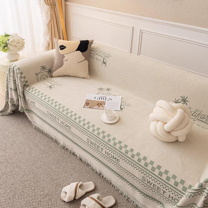 Nordic Simple Sofa Cover Cloth High-end Anti-cat Scratching Sofa Blanket Four-season Universal Sofa Cover Dust-proof Sofa Towel