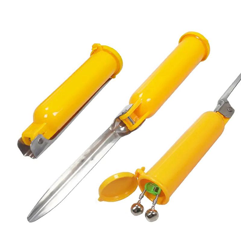 Soporte Plegable para Caña de Pesca de Surf con Tapa de Almacenamiento - Pincho para Caña de Mar, Diseño Compacto para Pesca en la Playa