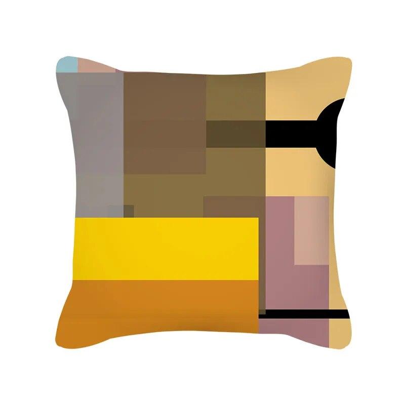Nordic Style Colorful Geometric Printing Pattern Sofa Cushion Cover Pillowcase Home Decor Party Car Bedding