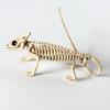 Halloween Decoration Mini Skeleton Bone Statues Poseable Rat Dog Spider Cat Owl Skeleton Figurine for Haunted House Party Decor