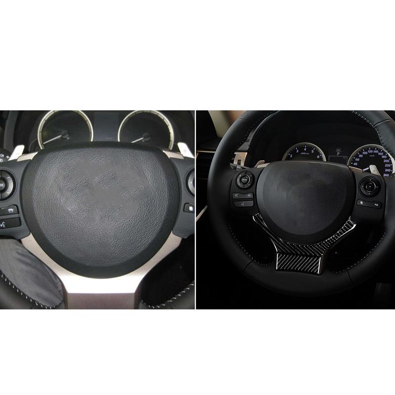 Carbon Fiber Car Accessories Driver Wheel Decorative Modified Interior Cover Sticker Trim For Lexus IS250 IS350 300H 2013-