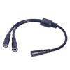 Durability DC5521 Y Splitter Extension Cable DC5.5x2.1mm Power Cord Wire for Home Security Cameras Accessories