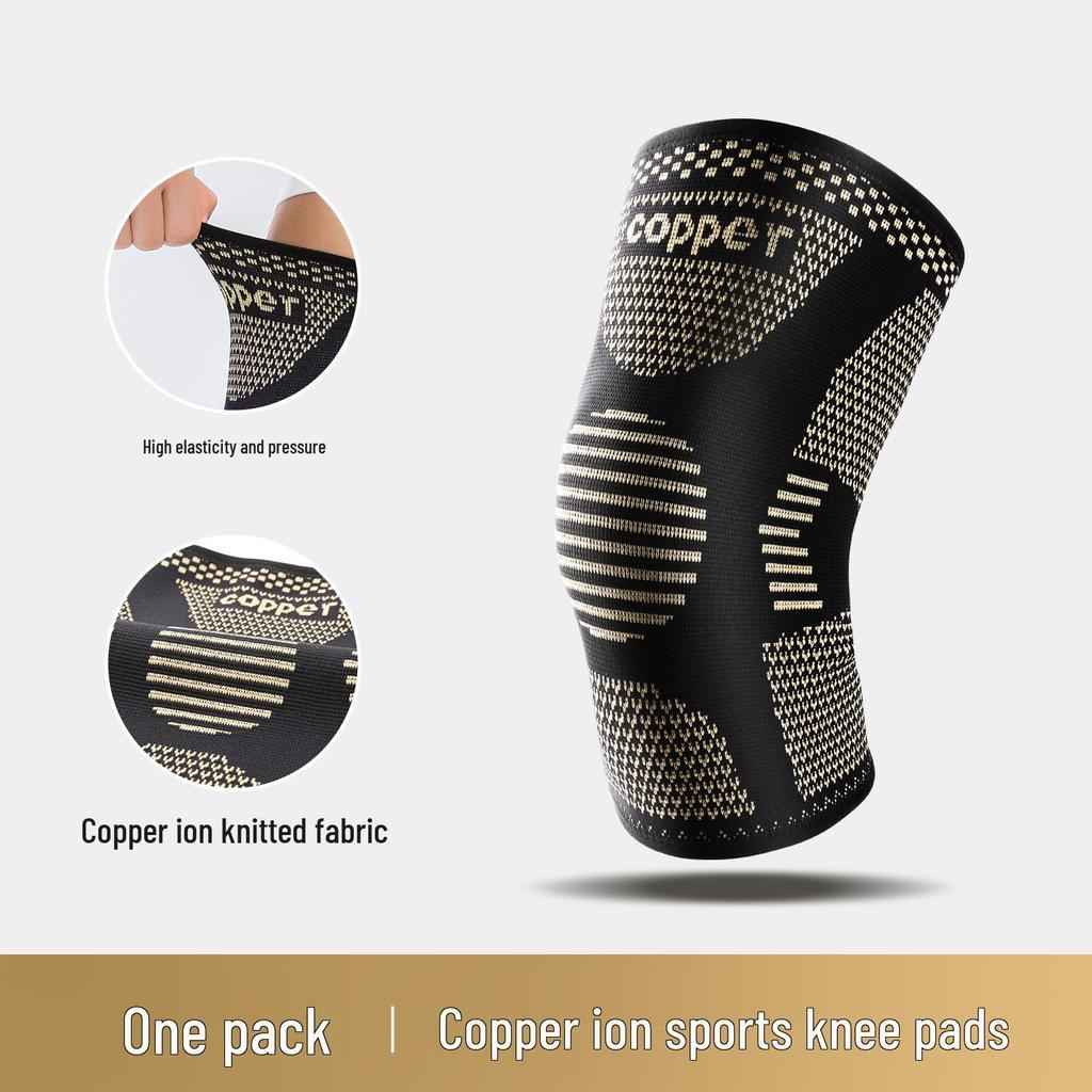 Copper Fiber Elastic Knee Pads for Sports & Fitness