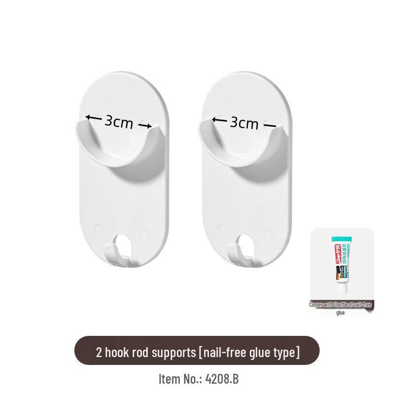 Japanese Telescopic Non-Slip Self-Adhesive Bath Curtain Rod Holder