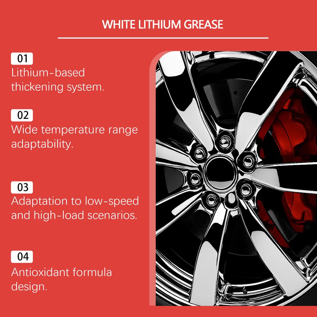 Multi Purpose Grease For Automotive Hinges, Doors, And Sliding ; Noise Reduction, Smooth , Cleaning, And Prevention.