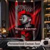 Personalized Wall Tapestry,Kendrick Lamar Custom Printed Name, Fabric Wall Art For Indoor Room Backdrop