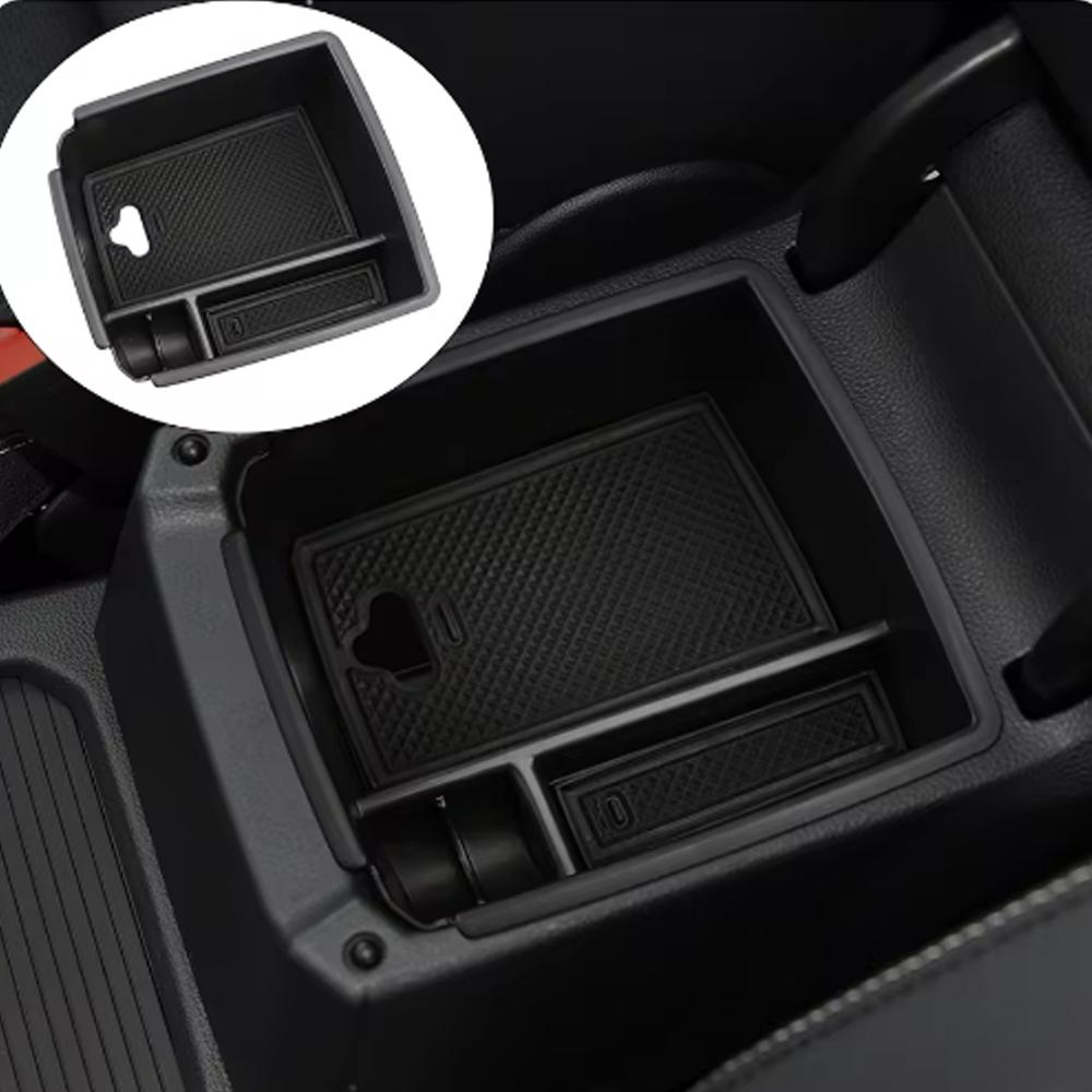 Armrest Storage Box for Volkswagen VW Tiguan Mk2 2016 - 2022 Tray Plate Center Console Holder Container Organizer Accessories