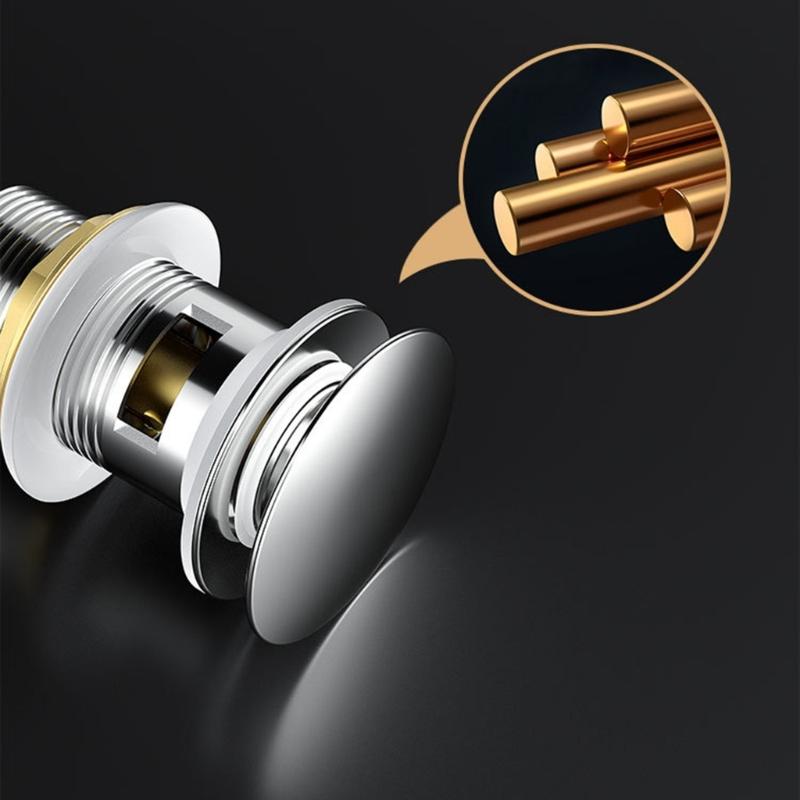 Upgraded Unslotted Brass Waste Brushed Gold Finish Wasters Efficient Water Drainages European Style Brass Waste 62mm