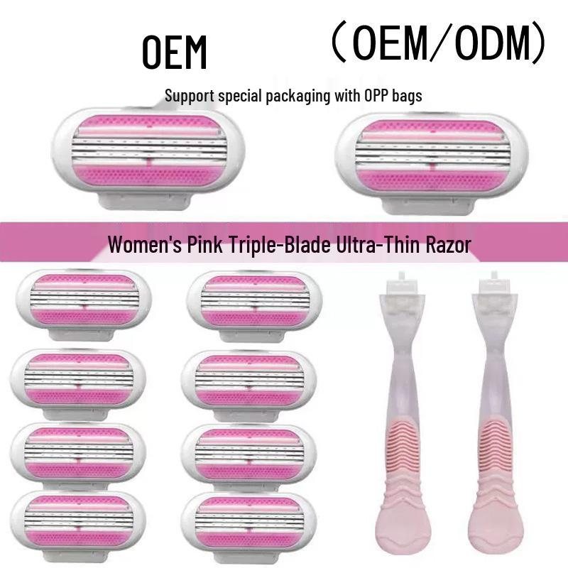 Women's Triple-Blade Underarm Razor with Replaceable Head
