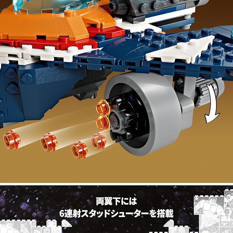 Lego Superhelden Kampf zwischen Rocket Warbird und Ronan Spielzeug Spielzeug Geschenk Block Junge Mädchen Kind 7 Jahre alt 8 Jahre alt 9 Jahre alt 10 Jahre alt