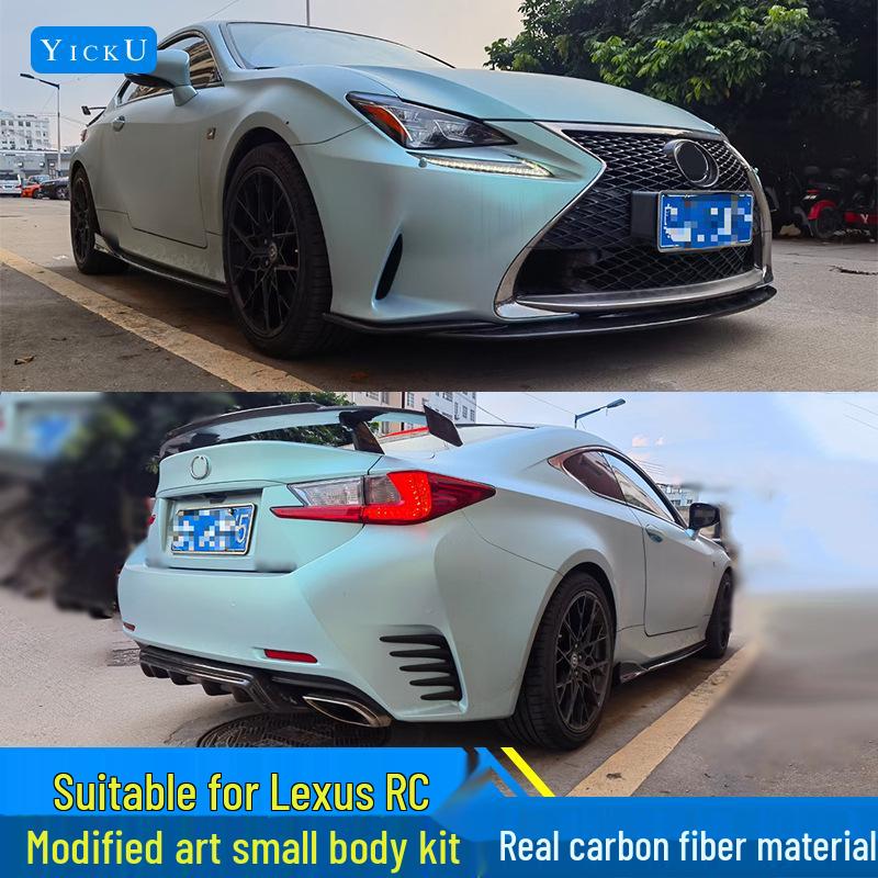 Lexus RC Carbon Fiber Body Kit: Front Lip, Rear Diffuser, Side Skirts & Tail Wing Spoiler (2015-2024)