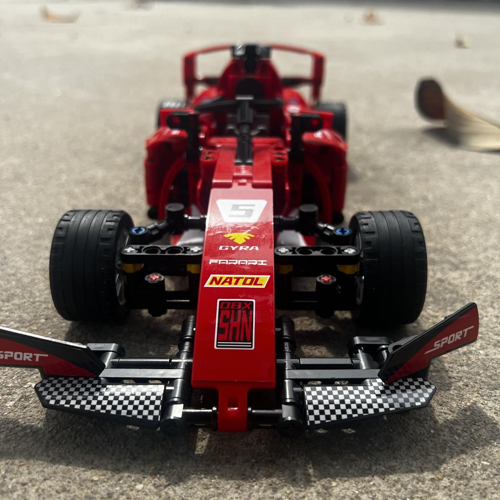 Supercar Children's Toy Remote Control Building Block Car Racing Model with Small Particles Compatible Assembly Toy for Boys