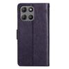 For Motorola Moto G (2026) 5G Leather Wallet Case Butterfly Flower Imprinted Phone Cover with Strap