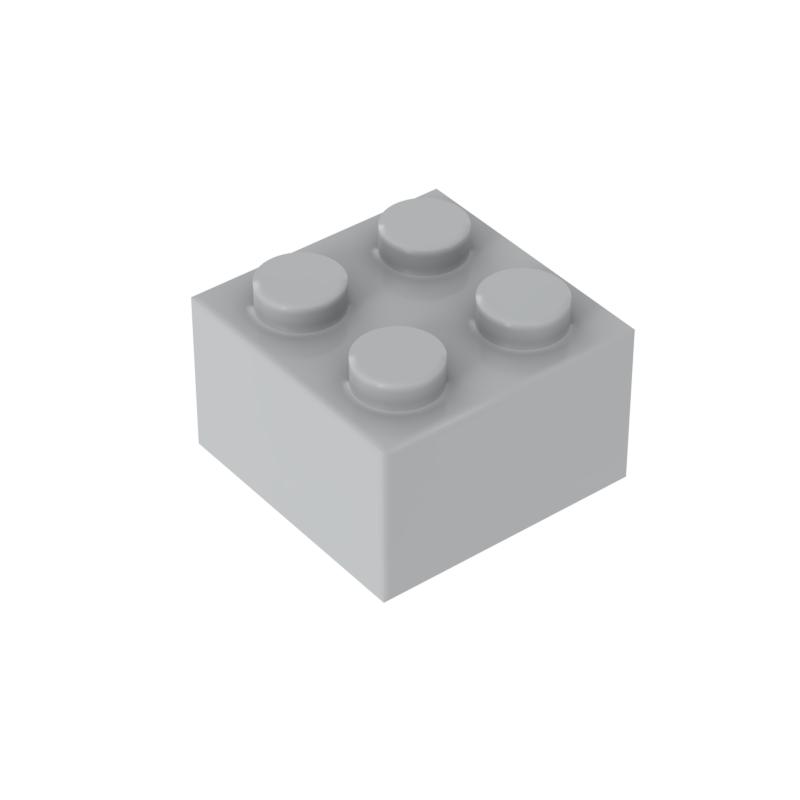 

[FunBrick] 20PCS 2x2 DIY Bulk Building Blocks Compatible With 3003 Thick bricks multiple color Educational Creative Toys for Ch 50PCS світло-сірий колір