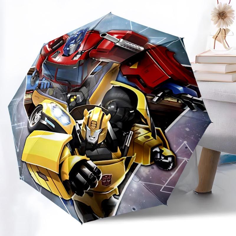 1pc Transformers, Optimus Prime Auto Open/close Umbrella, Portable Travel Umbrella, Everyday Use - Outdoor Accessory, Artistic Pattern, Compact Design