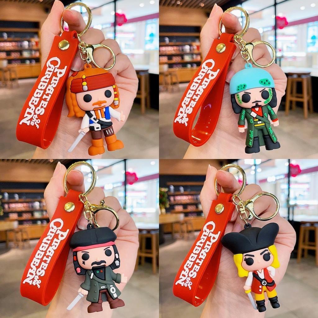 Cute Pirate Captain Keychain Figurine Decorative Accessory For Bags And Keys