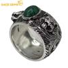 The Tiger Head 6*9mm Malachite Bărbați Inel 925 Sterling Silver Bijuterii fine Cadou de logodnă de nuntă