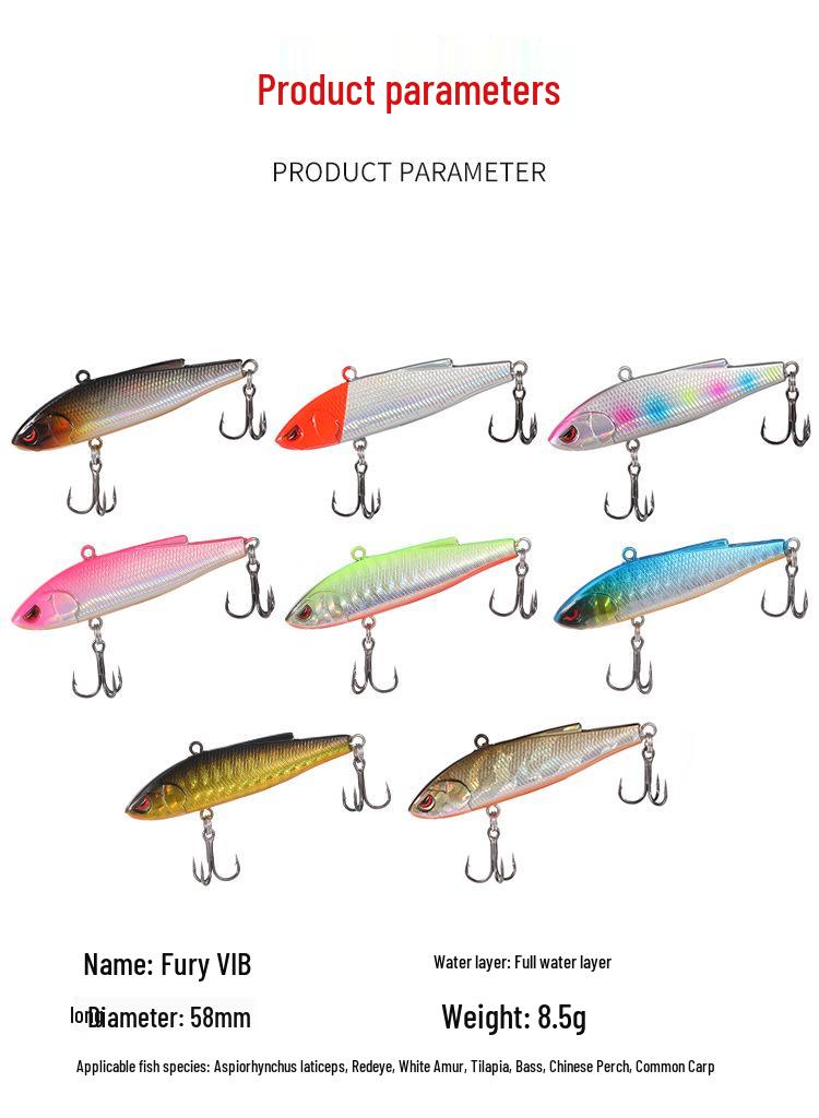 Furious VIB Micro Lure: Japanese Snakehead & Sea Bass Killer for Black Ponds
