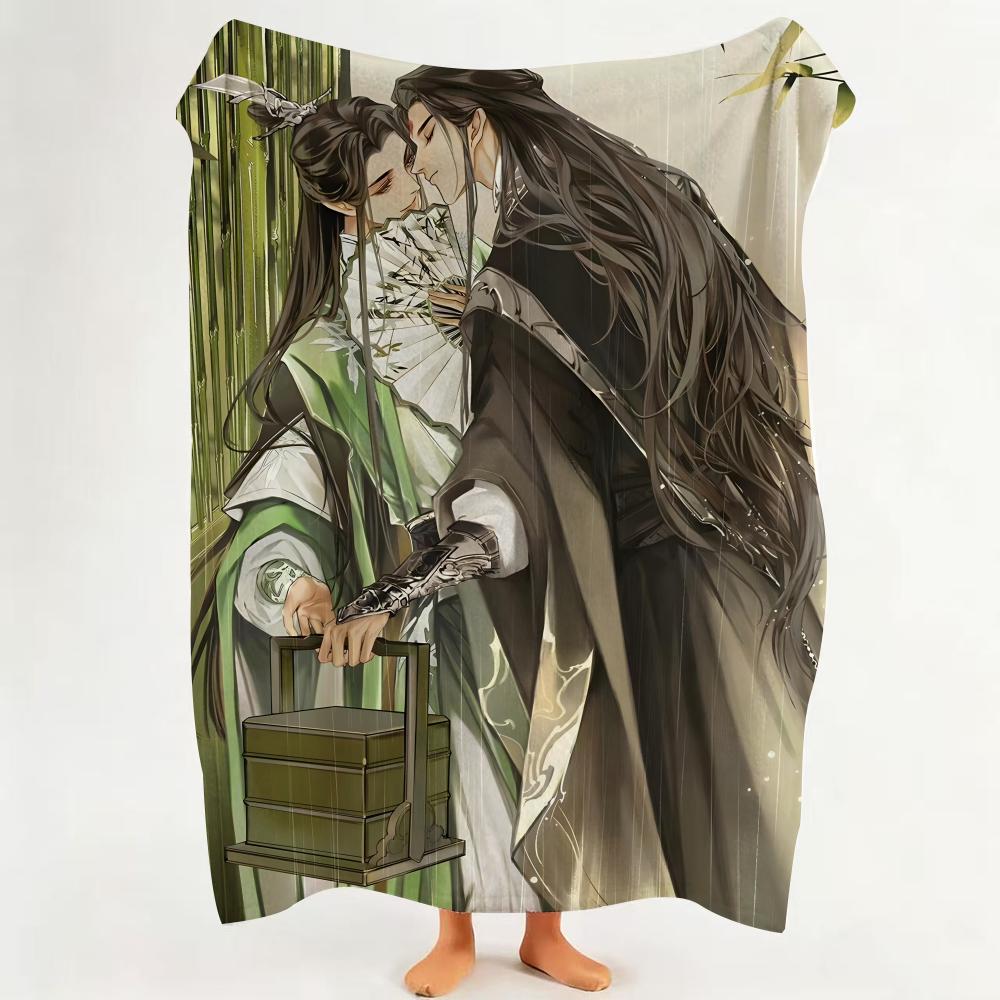 Novel T The S Scum V Villain s S Self Saving S System Throw Flannel Throw Blanket Suitable for Sofa Living Room Bedroom 75cmx90cm