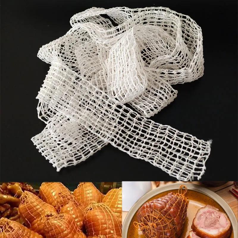 3 Meters Meat Net Ham Sausage Net Butcher's String Sausage Roll Hot Dog Sausage Casing Packaging Tools Meat Cooking Tool WLL2557