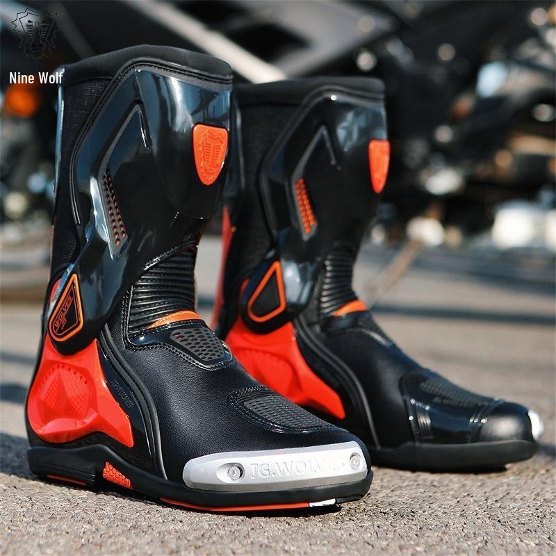 Motorrad-Stiefel für Herren und Damen für alle Jahreszeiten - Offroad-Renn-Kurzstiefel