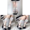 Girls Lace Bowknot Over Knee Socks With Antifriction Feature For Summer Wear