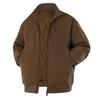Veste d'aviateur d'hiver pour homme à col montant - Vêtement d'extérieur décontracté ample épaissi en coton