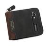 Large Capacity PU Leather Coin Purse Thin Card Holder Portable Men's Short Wallet  Travel