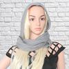 Hooded Scarf Thick Warm Woolen Women Hooded Scarf for Winter
