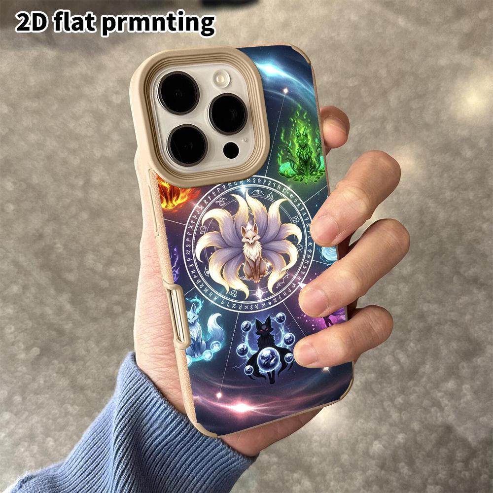 Phone Case: 2D flat lambskin suitable for iPhone 18, 17, 16, 15, 14, 13 Pro protective cases,  fantasy mythology, Christmas and Halloween gifts