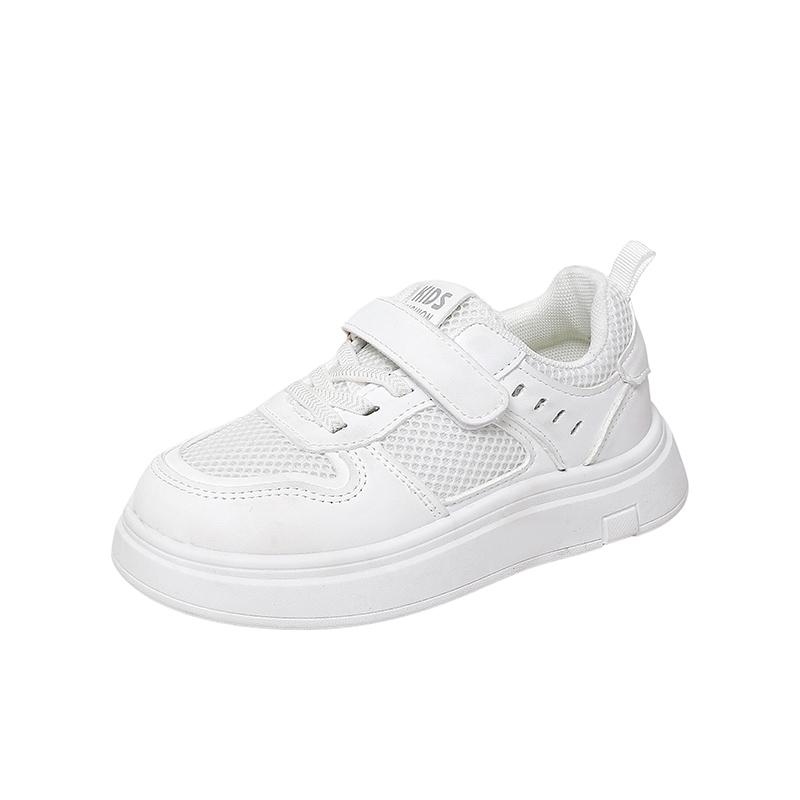 Studentské školní bílé boty Trendy chlapecké dívčí běžecké boty Protiskluzová měkká podrážka 2025 Nové dětské sportovní boty Síťovina Prodyšné Pohodlí
