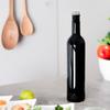 10x Glass Bottles CRYSTAL 500ml BLACK ELEGANT for Alcohol Gift