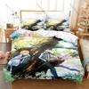 Kirito Asuna SAO 3PCS Bed Set Vivid Character Print Cozy Microfiber Home Bedding 2026 Duvet Cover 2 Pillowcase