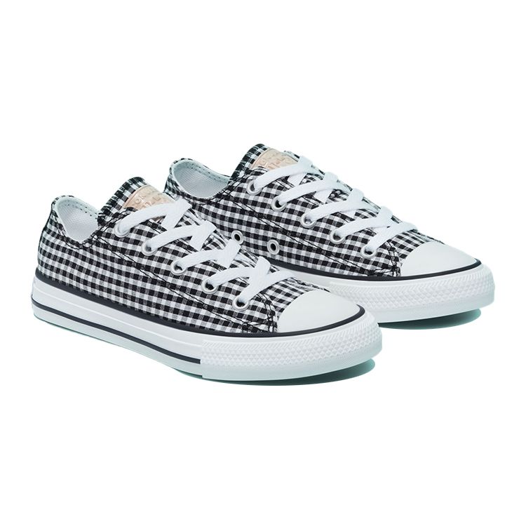 Converse Chuck Taylor All Star Canvas Comfortable Breathable Low Top Kids Canvas Shoes Kids sneaker Black White 670693F