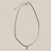47Bag 925 Silver Mini Layered Swarovski Pearl Necklace 3Mm Martti