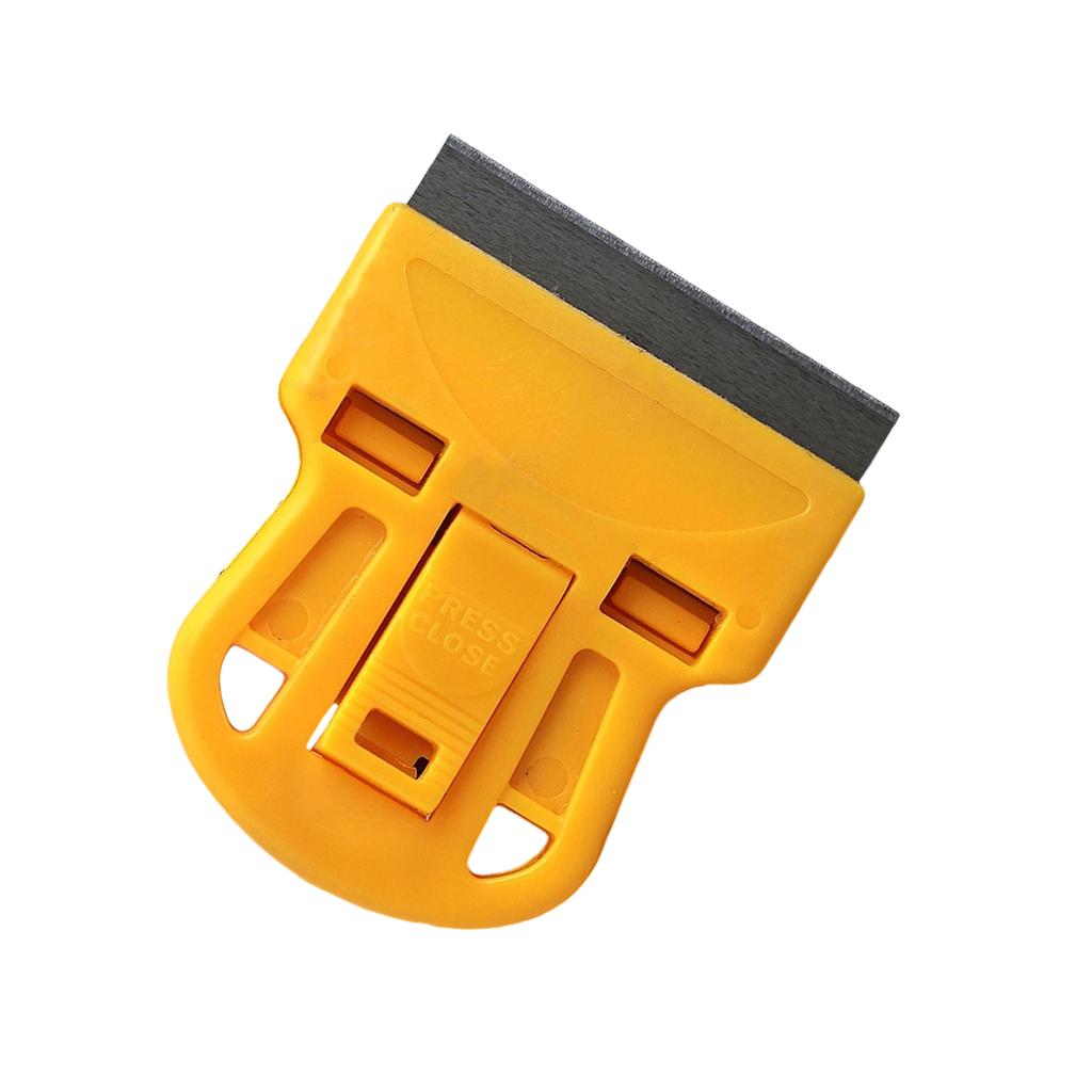 Professional Nail Scraper Tool with Plastic Handle and Stainless Steel Blade for Efficient Adhesive Removal On Glass