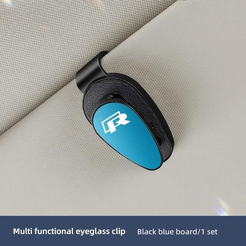 Opq1 Car Sun Visor Sunglasses Card Ticket Holder Glasses Clip For VW GTI Golf 6 7 8 Polo Passat B6 Tiguan T-ROC Arteon Bora Jetta CC