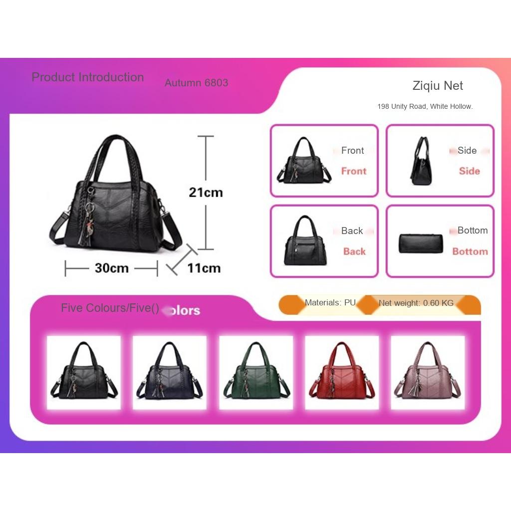 Handbag Women PU Detachable Shoulder Strap Office Daily