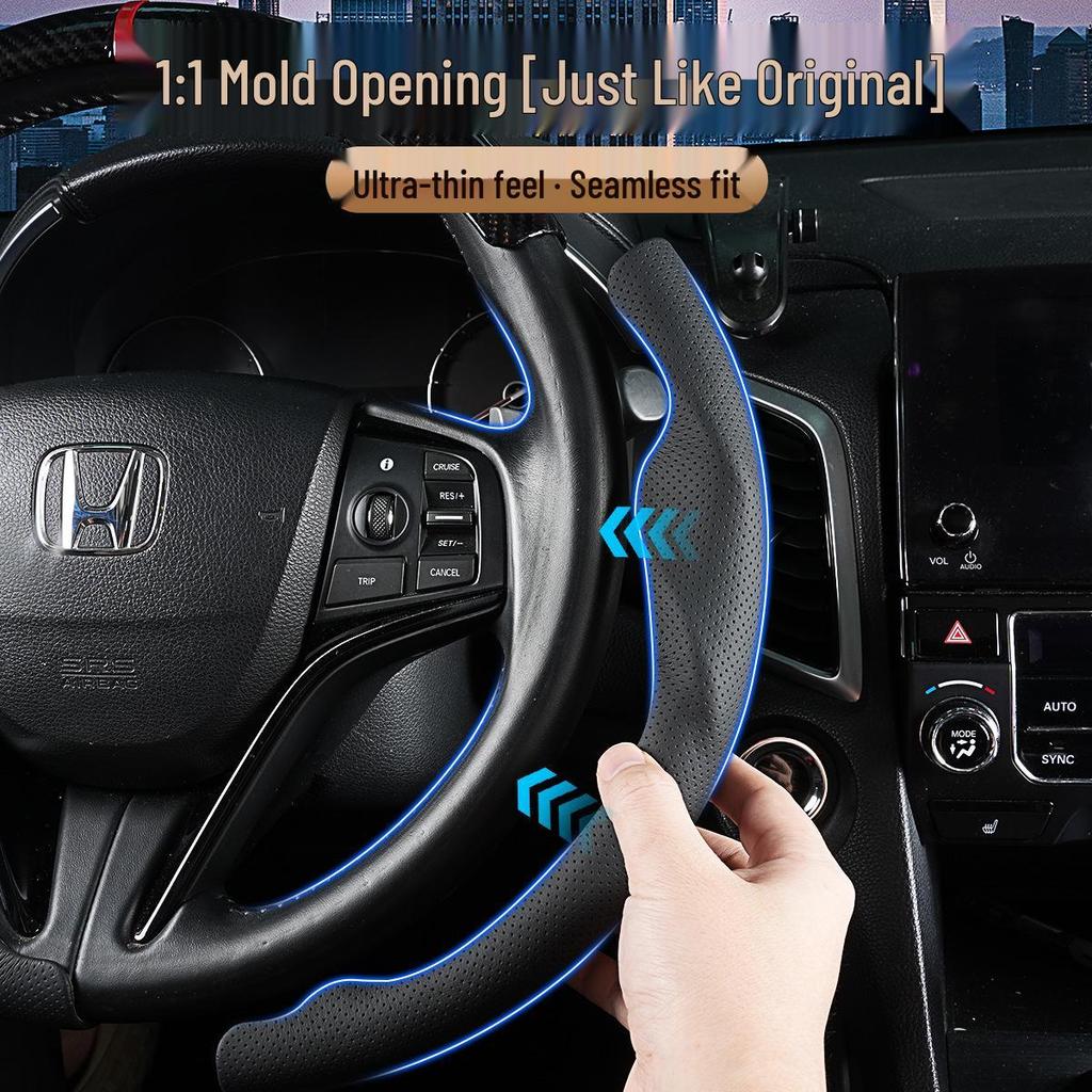 Three-Section All-Season Steering Wheel Cover for Tesla Model Y/3